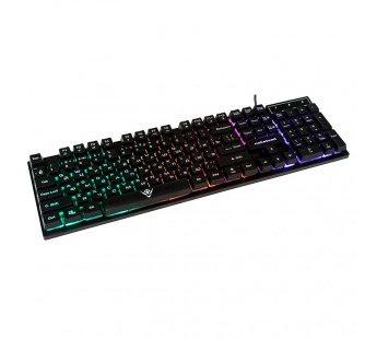 Клавиатура Nakatomi KG-23U BLACK Gaming - игровая с RGB-подсветкой, USB, черная#461510