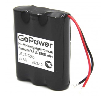Аккумулятор для радиотелефона T236 (1300 mAh 3.6V) 3xAA Ni-Mh "GoPower"#1432050