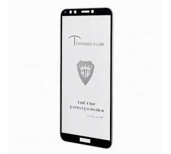 Защитное стекло Full Screen Brera 2,5D для "Huawei Y7 Prime 2018/Y7 Pro 2018" (black)(88703)#552569