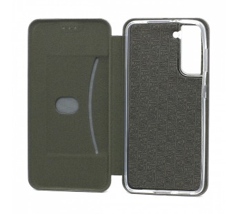 Чехол-книжка BF модельный (силикон/кожа) для Samsung Galaxy S21 серебристый#544114