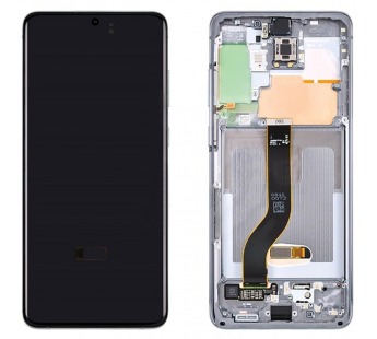 Дисплей для Samsung G985F Galaxy S20 Plus в рамке + тачскрин (серый) 100%#1853464