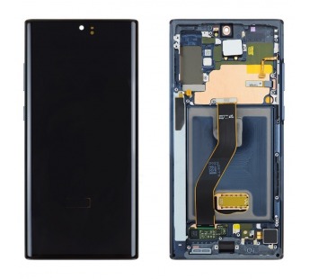 Дисплей для Samsung N975F Galaxy Note10 Plus в рамке + тачскрин (черный) 100%#1853454