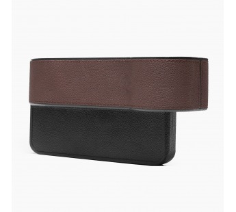 Органайзер - автомобильный карман между сиденьями эко кожа (brown) (131962)#552437
