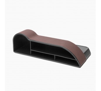 Органайзер - автомобильный карман между сиденьями эко кожа (brown) (131962)#552433