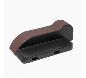 Органайзер - автомобильный карман между сиденьями эко кожа (brown) (131962)#552434
