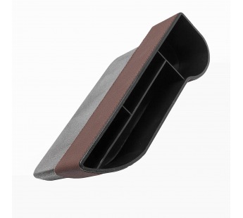 Органайзер - автомобильный карман между сиденьями эко кожа (brown) (131962)#552436