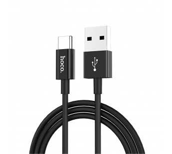 Кабель USB - Type-C Hoco X23 Skilled 100см 2,1A (black) (85434)#585508