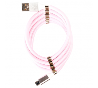 Кабель USB - micro USB - MCM-1 100см 2,4A (pink) (122444)#2126321