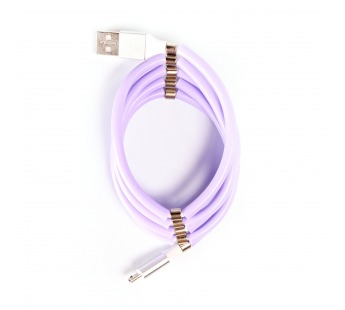 Кабель USB - micro USB - MCM-1 100см 2,4A (violet) (122447)#585516