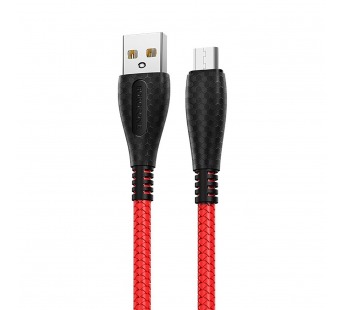 Кабель USB - micro USB Borofone BX38 Cool 100см 2,4A  (red) (122820)#585519