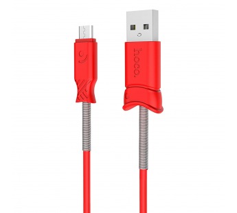 Кабель USB - micro USB Hoco X24 Pisces для HTC/Samsung (100 см) (red) (92760)#585531