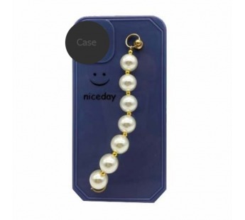 Чехол iPhone 12 Pro Max Силикон Niceday жемчуг синий#1761357