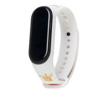 Ремешок - WB01 Xiaomi Mi Band 3/Mi Band 4 силикон (021) (white) (131581)#1698981