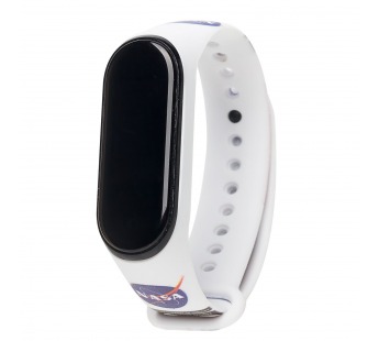 Ремешок - WB01 Xiaomi Mi Band 3/Mi Band 4 силикон (022) (white) (131584)#1698983