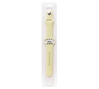 Ремешок - ApW для "Apple Watch 38/40/41 mm" Sport Band (L) (lemon cream) (79520)#651934