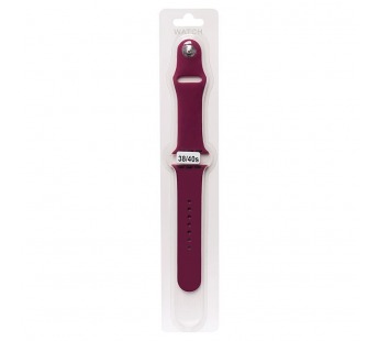Ремешок - ApW Sport Band Apple Watch 38/40/41 mm силикон на кнопке (S) (bordo) (107168)#651928