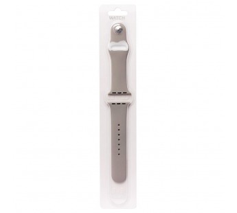 Ремешок - ApW Sport Band Apple Watch 38/40/41 mm силикон на кнопке (S) (light grey) (107177)#651966