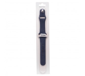 Ремешок - ApW Sport Band Apple Watch 38/40/41 mm силикон на кнопке (S) (midnight blue) (107174)#651956