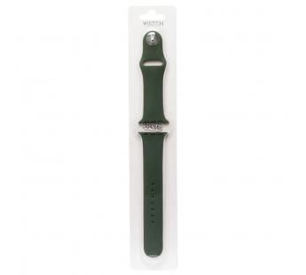 Ремешок - ApW Sport Band Apple Watch 38/40/41 mm силикон на кнопке (S) (pine green) (110886)#652209