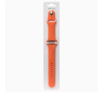 Ремешок - ApW Sport Band Apple Watch 42/44/45/49 мм силикон на кнопке (L) (orange) (79560)#651980