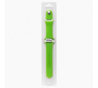Ремешок - ApW Sport Band Apple Watch 42/44/45/49 mm силикон на кнопке (S) (green) (107209)#651965