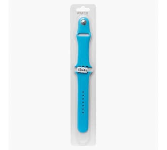 Ремешок - ApW для "Apple Watch 42/44/45/49  mm" Sport Band (S) (light blue) (107212)#651938