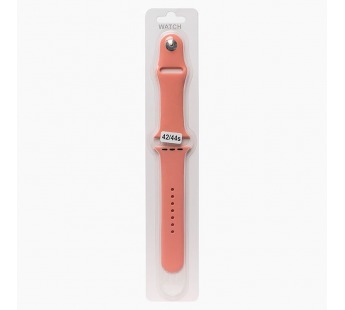 Ремешок - ApW для "Apple Watch 42/44/45 mm" Sport Band (S) (papaya) (107220)#651945