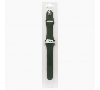 Ремешок - ApW Sport Band Apple Watch 42/44/45/49 mm силикон на кнопке (S) (pine green) (110891)#651946
