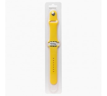 Ремешок - ApW для "Apple Watch 42/44/45 mm" Sport Band (S) (yellow) (107230)#651850
