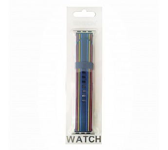 Ремешок - ApW17 Apple Watch 42/44/45/49 мм силикон (101) (L) (multicolor) (123128)#651766