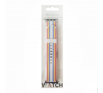 Ремешок - ApW17 Apple Watch 42/44/45/49 мм силикон (102) (L) (multicolor) (123129)#651765