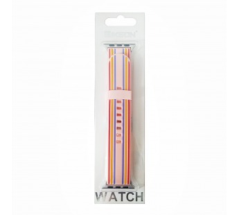 Ремешок - ApW17 Apple Watch 42/44/45/49 мм силикон (104) (L) (multicolor) (123131)#651763