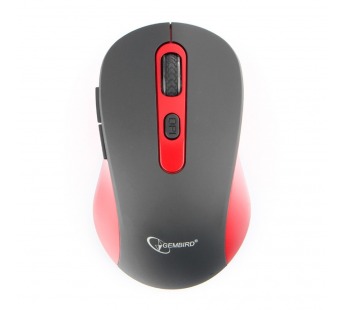 Мышь компьютерная беспроводная "Gembird" MUSW-221-R, 5кн.+колесо кнопка, 800,1200,1600DPI, 2.4ГГц (ч#2125805
