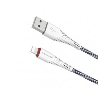 Кабель USB - Apple lightning Borofone BX25 Powerful (white)#1629409
