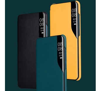                                     Чехол-книжка Samsung S21 Smart View Flip Case под кожу желтый*#677232