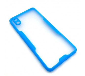 Чехол Samsung A02/M02 (2021) Силикон Bubble Голубой#1476457