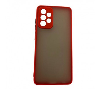 Чехол Samsung A52 (2021) Противоударный Матовый Красный#1932306