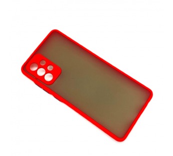 Чехол Samsung A72 (2021) Противоударный Матовый Красный#1454344