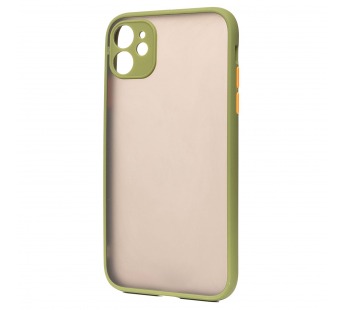 Чехол-накладка - PC041 для Apple iPhone 11 (green/black)#744204