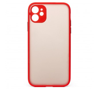 Чехол-накладка - PC041 для Apple iPhone 11 (red/black)#744209