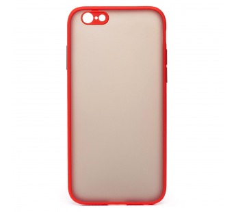 Чехол-накладка - PC041 для Apple iPhone 6/iPhone 6S (red/black)#744221