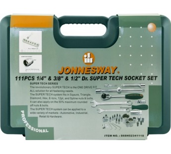Набор инструмента универсальный 111 предметов Super Tech Jonnesway#982040