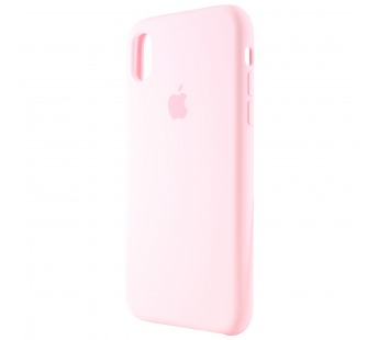 Чехол-накладка Silicone Case с лого для Apple iPhone XR (006) розовый#752511