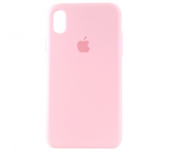 Чехол-накладка Silicone Case с лого для Apple iPhone XR (006) розовый#752510
