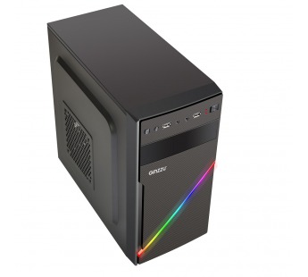 Корпус mATX Б_БП Ginzzu D400 RGB (USB, Audio,RGB Led, черный), шт#1870975