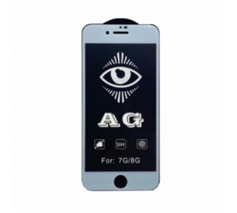 Защитное стекло iPhone 7/8/SE (2020) (Full AG Матовое) тех упаковка Белое#1655215