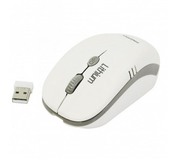 Мышь оптическая беспроводная Smart Buy SBM-344CAG-WG ONE с зарядкой от USB (white/grey) (116551)#2080477