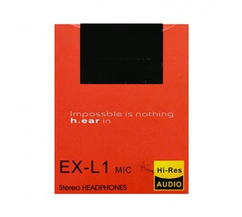 Проводные наушники с микрофоном внутриканальные [ORG] SY EX-L1 Jack 3,5  (red) (62991)#2122337