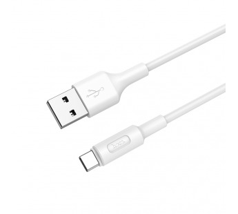 Кабель USB - Type-C Hoco X25 Soarer (100 см) (white)#777617