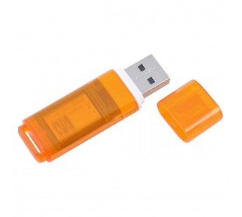 Флеш-накопитель USB 64GB Smart Buy Glossy оранжевый#777774